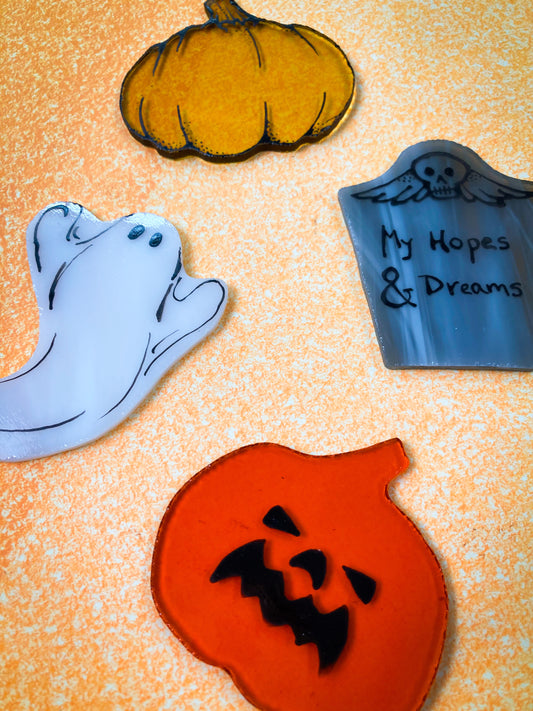 Glass Painting Discovery: Spooky Glass Garlands